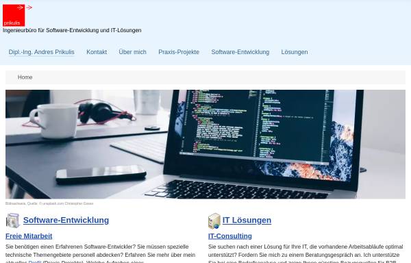 Vorschau von www.prikulis.de, Dipl.Ing. Andres Prikulis IT-Dienstleistungen (Netzwerk)