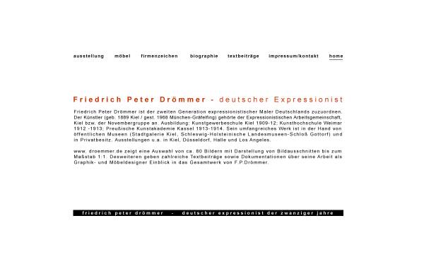 Vorschau von www.droemmer.de, Drömmer, Friedrich Peter (1889-1968)