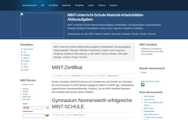 Vorschau von www.mint-unterricht.de, MINT-Unterricht.de