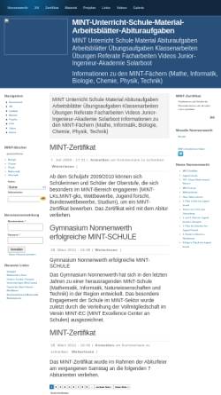 Vorschau der mobilen Webseite www.mint-unterricht.de, MINT-Unterricht.de