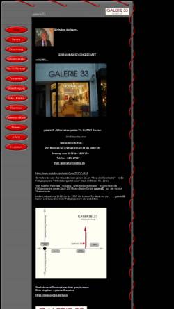 Vorschau der mobilen Webseite www.galerie33-aachen.com, Galerie 33