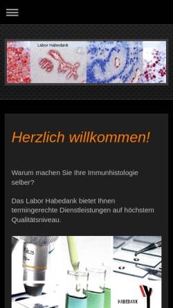 Vorschau der mobilen Webseite www.labor-habedank.de, Labor Habedank, Inh. Sylvia Habedank