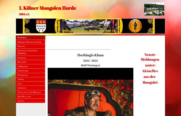 Vorschau von www.mongolenkoeln.de, Erste Kölner Mongolen Horde 1984 e.V.