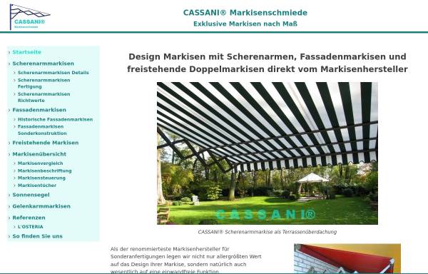 Vorschau von markisen-cassani.de, Markisen Cassani