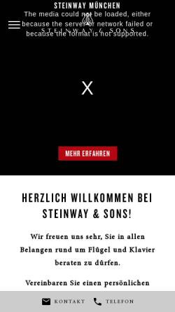 Vorschau der mobilen Webseite www.steinway-muenchen.de, Steinway-Haus Piano Lang