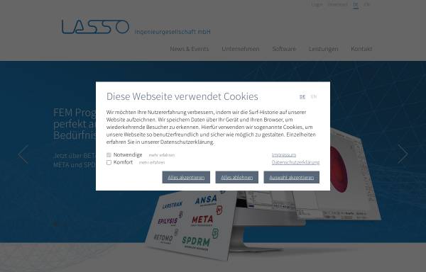 Vorschau von www.lasso.de, Lasso Ingenieurgesellschaft mbH