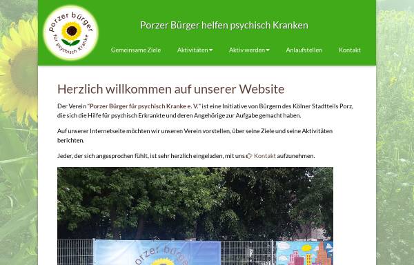 Vorschau von www.porz-pro-psych.de, Porzer Bürger für psychisch Kranke e.V.