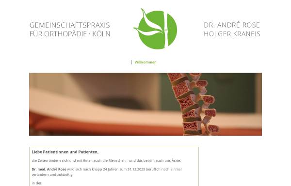 Vorschau von orthopaedie-praxis-koeln.de, Rose, Dr. André, Orthopädiepraxis