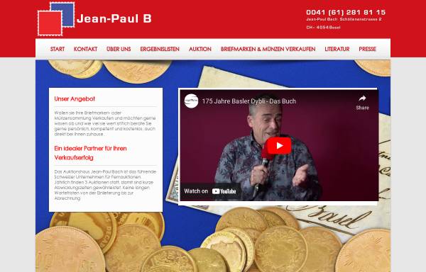 Jean-Paul Bach AG, Internationale Philatelie [CH]