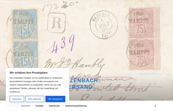 Otmar Schwarzenbach Briefmarkenversand