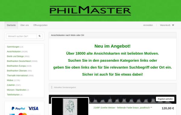Vorschau von www.philmaster-shop.de, PHILMASTER Briefmarkenhandel - Bodo Weber