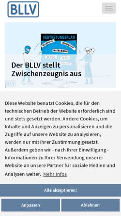 Vorschau der mobilen Webseite www.bllv.de, BLLV Bayerischer Lehrer- und Lehrerinnenverband e.V.
