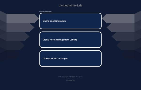 Vorschau von www.divinedivinity2.de, Global Gameport: Divinity 2