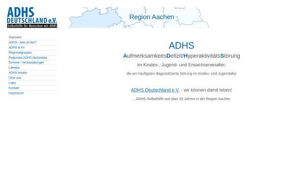 Vorschau von www.adhs-nrw.de, ADHS Landesgruppe NRW