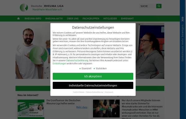 Vorschau von www.rheuma-liga-nrw.de, Deutsche Rheuma-Liga Nordrhein-Westfalen e.V.
