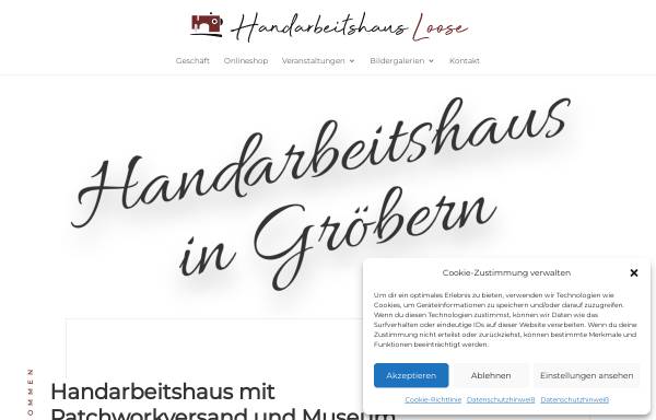 Vorschau von handarbeitshaus-meissen.de, Handarbeitshaus mit Museum, Ortrud Krüger