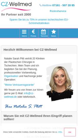 Vorschau der mobilen Webseite www.cz-wellmed.de, CZ-Wellmed