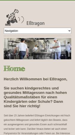 Vorschau der mobilen Webseite www.esstragon.de, Eßtragon