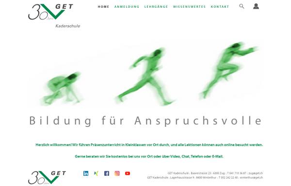 Vorschau von www.get.ch, GET Marketing- und Kaderschule