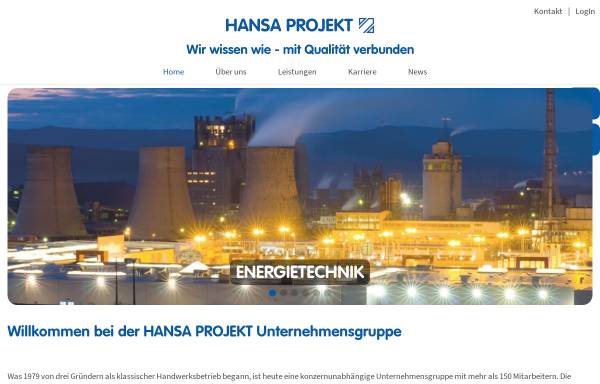Vorschau von www.hansa-projekt.de, Hansa Projekt Elektrotechnik GmbH