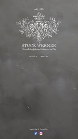 Vorschau der mobilen Webseite www.stuck-werner.de, O. Werner & Söhne GmbH & Co.