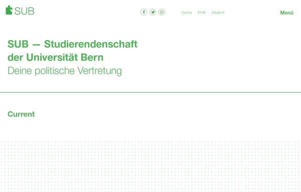 Vorschau von www.sub.unibe.ch, StudentInnenschaft der Universität Bern