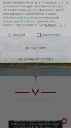 Vorschau der mobilen Webseite www.vincenz-haus.de, St. Vincenz-Haus, Altenwohn- und Pflegeheim