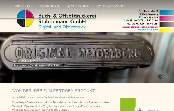 Vorschau von www.stubbemann-druck.de, Stubbemann Druck