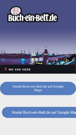 Vorschau der mobilen Webseite www.buch-ein-bett.de, Buch ein Bett