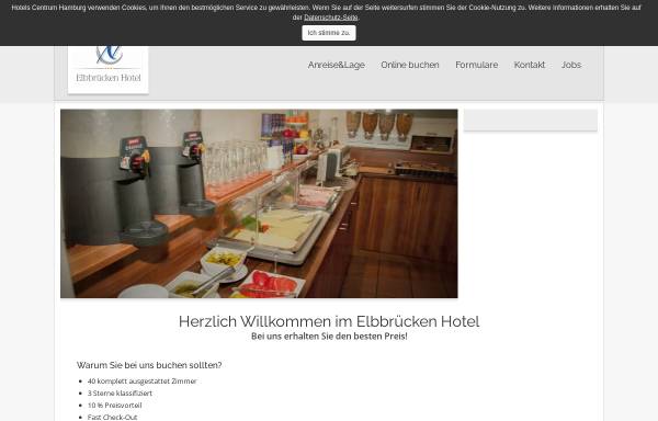 Vorschau von www.hotels-centrum-hamburg.de, Elbbrücken-Hotel