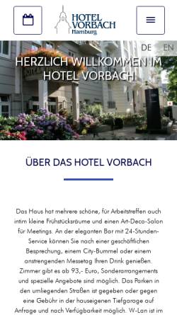 Vorschau der mobilen Webseite www.hotel-vorbach.de, Hotel Vorbach