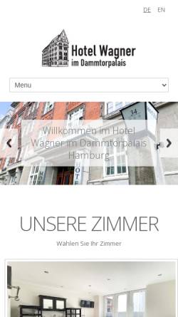 Vorschau der mobilen Webseite www.hotel-wagner-hamburg.de, Hotel Wagner