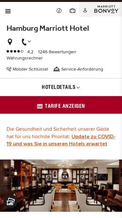 Vorschau der mobilen Webseite www.marriott.de, Marriott Deutschland Hotel