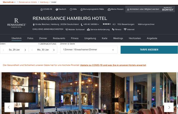 Vorschau von www.marriott.de, Marriott Renaissance Hotel