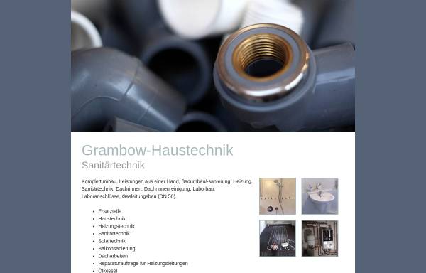 Vorschau von www.grambow-haustechnik.de, Grambow Haustechnik Sanitärtechnik
