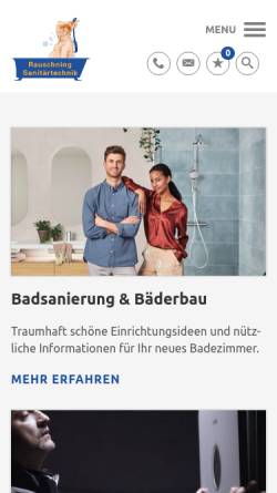 Vorschau der mobilen Webseite www.rauschning-sanitaertechnik.de, Jürgen und Volker Rauschning OHG
