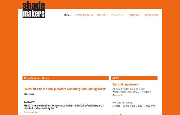 Vorschau von www.shademakers.de, Shademakers