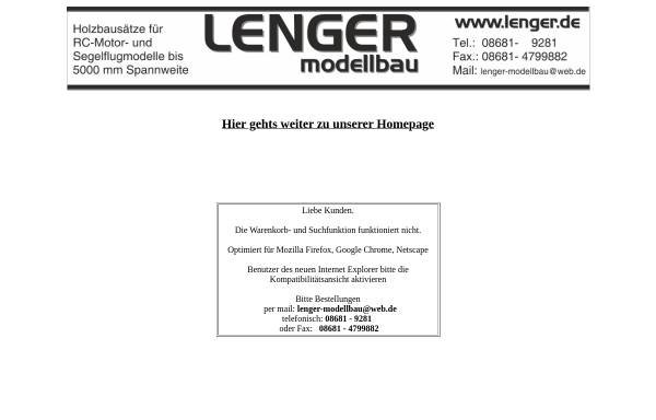 Vorschau von www.lenger.de, Lenger Modellbau