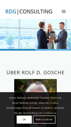Vorschau der mobilen Webseite www.gosche.de, Rolf D. Gosche