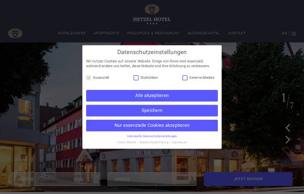 Vorschau von www.hetzel-hotel-stuttgart.de, Hetzel Hotel Löwen