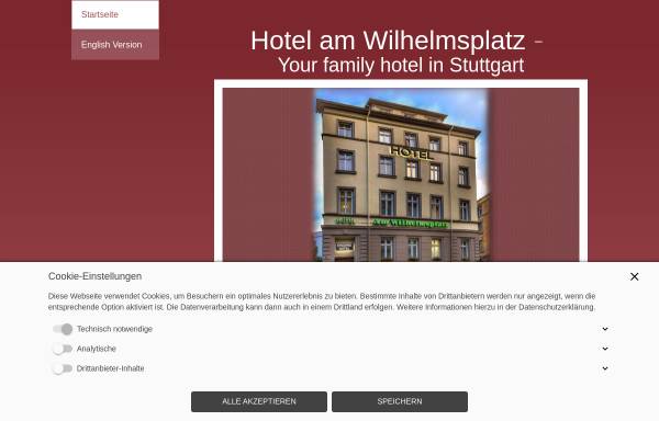 Vorschau von www.hotelamwilhelmsplatz.de, Hotel am Wilhelmsplatz