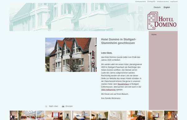 Vorschau von www.hotel-domino.de, Hotel- und Appartementhaus Domino