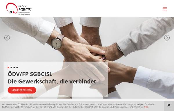 Vorschau von www.sgb-cisl.it, Südtiroler Gewerkschaftsbund [SGB-CISL]