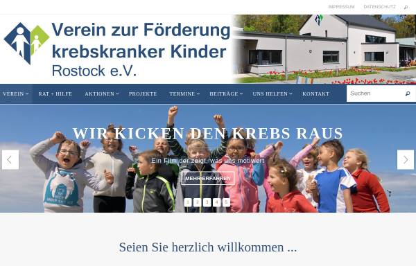 Vorschau von kinderkrebshilfe-rostock.de, Kinderkrebshilfe Rostock