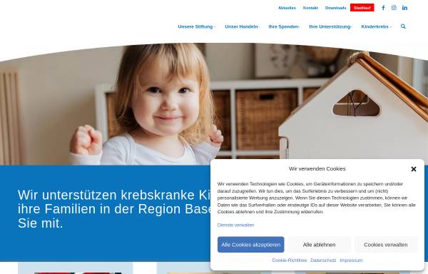 Vorschau von www.stiftung-kinderkrebs.ch, Stiftung für krebskranke Kinder Regio Basiliensis