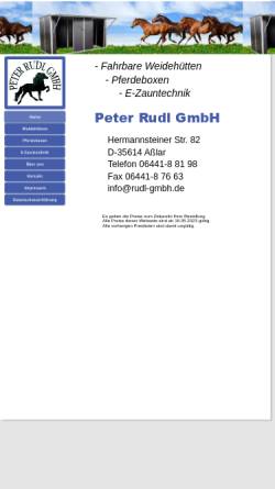 Vorschau der mobilen Webseite www.rudl-gmbh.de, Peter Rudl GmbH