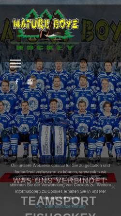 Vorschau der mobilen Webseite www.sc-forst.de, SC Forst Eishockey