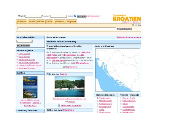 Vorschau von www.traumhaftes-kroatien.de, Traumhaftes Kroatien