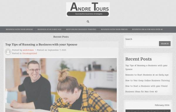 Vorschau von www.andre-tours.com, Andre-Tours