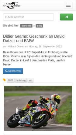 Vorschau der mobilen Webseite didiergrams.de, Grams, Didier
